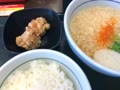 はいからうどん、唐揚げ、ライス